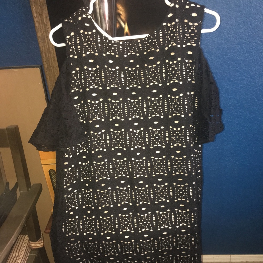 Black w/ nude insert dress